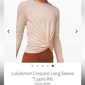 Lululemon Crescent Long Sleeve Size 4 EUC
